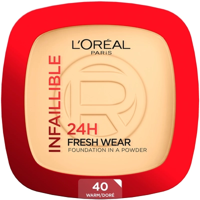 L'Oréal Paris Cosmetics Infaillible 24h Fresh Wear Powder Foundation 9 g - 40 Warm