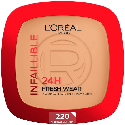 L'Oréal Paris Cosmetics Infaillible 24h Fresh Wear Powder Foundation 9 g - 220 Neutral
