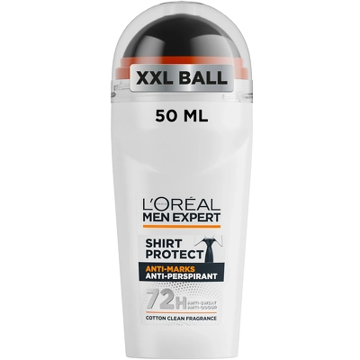 L'Oréal Paris Men Expert Shirt Protect 72H Anti-Marks Anti-Perspirant Deodorant Roll On 50 ml