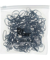 By Stær Silicone Elastics 200 Pieces - Black 