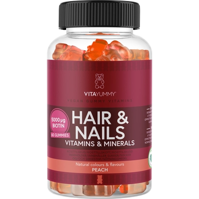 VitaYummy Hair & Nails Peach 60 pieces