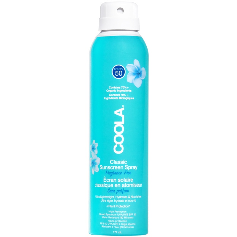 COOLA Classic Body Spray SPF 50 Fragrance-Free 177 ml
