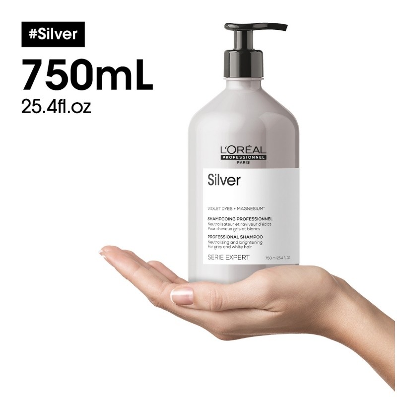 strøm Velkommen arabisk L'Oréal Pro Serie Expert Silver Shampoo 750 ml - Se her - Nicehair.dk