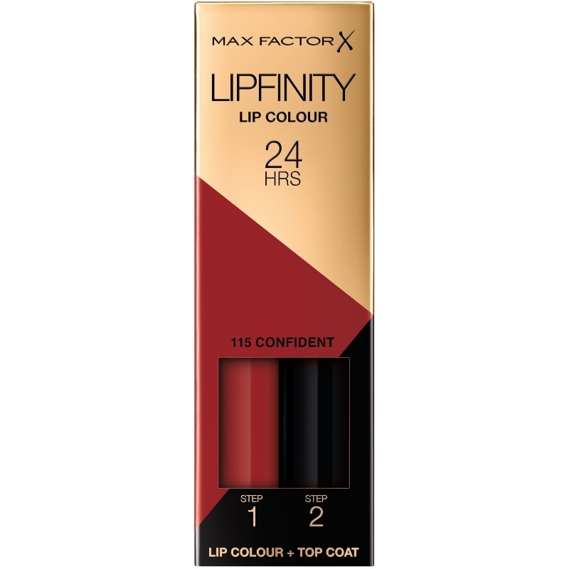 Max Factor Lipfinity 2-step Long Lasting Lipstick 2.3 ml + 1.9 g - 115 Confident