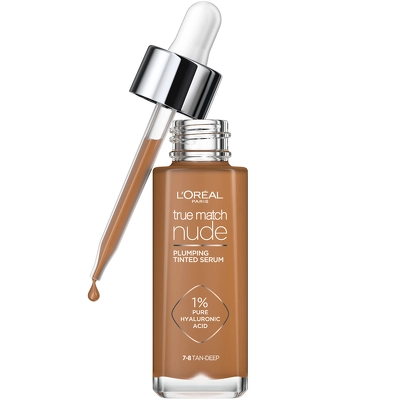 L'Oréal Paris Cosmetics True Match Nude Plumping Tinted Serum 30 ml - No. 7-8 Tan-Deep