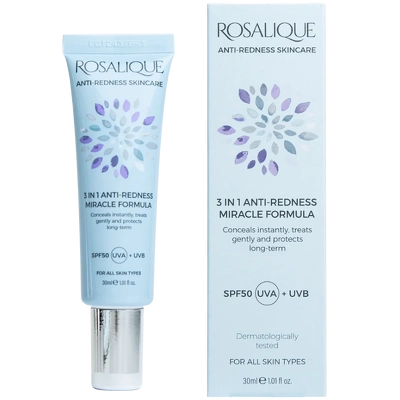 Rosalique 3-In-1 Anti-Redness Miracle Formula SPF 50 - 30 ml