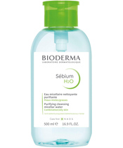 Bioderma Sébium H20 Micellar Water W. Pump 500 ml (Limited Edition)