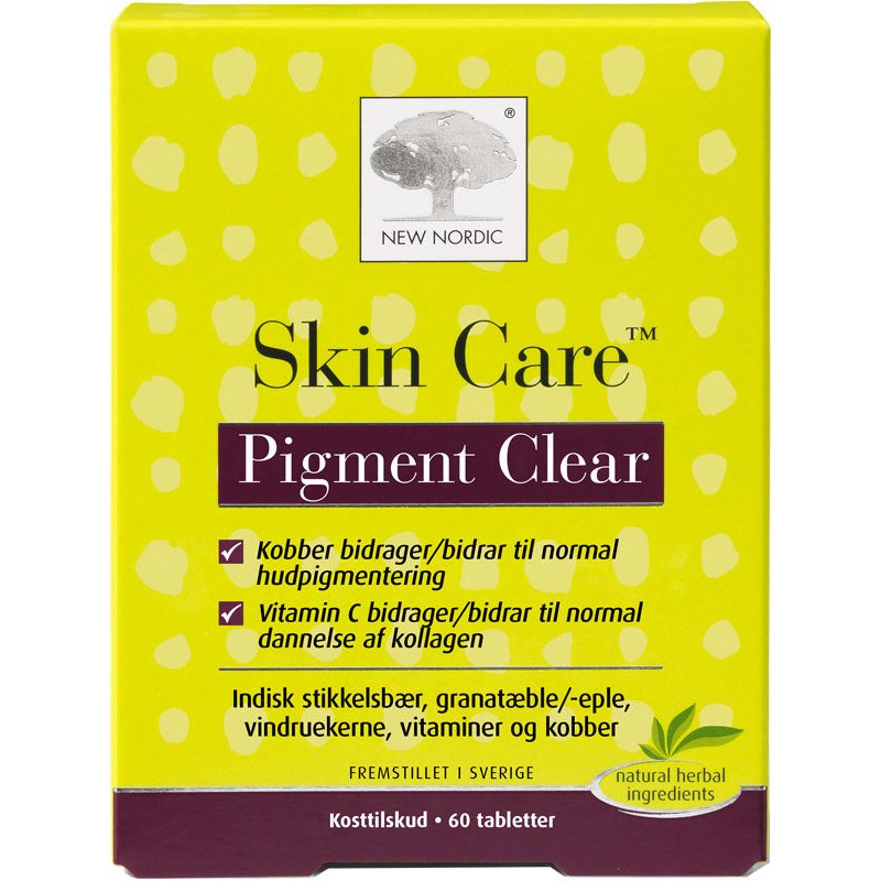 New Nordic Skin Care Pigment Clear 60 Pieces