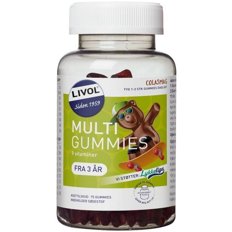 Livol Gummies Multi Cola 75 Pieces Køb her Nicehair.dk