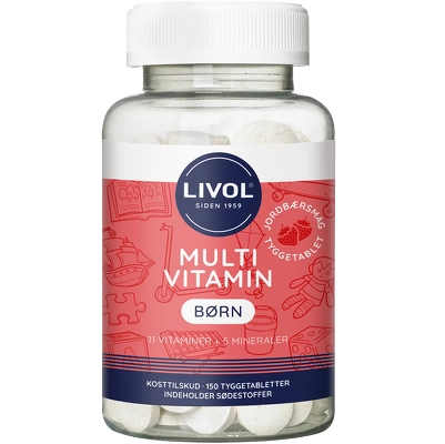 Livol Multi Total Børn Jordbær 150 Pieces