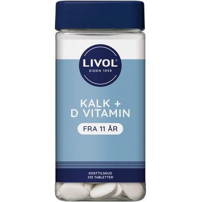 Livol Kalk + D3 vitamin 225 Pieces