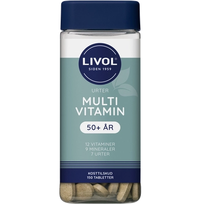 Livol Multivitamin m. Urter 50+ 150 Pieces