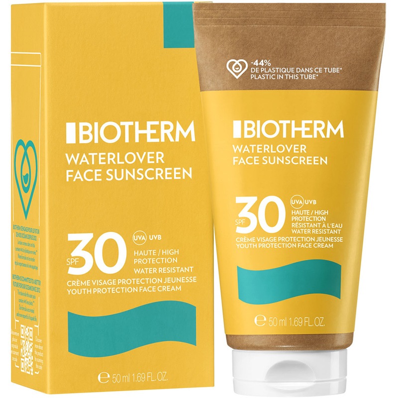 Bunke af kombination lørdag Biotherm Waterlover Face Sunscreen SPF 30 50 ml - Nicehair.dk