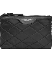Gillian Jones Urban Travel Makeup Purse - Black Quilt 10063-BA1