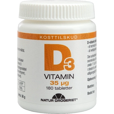 Natur Drogeriet D3-Vitamin 35 µg 180 pcs
