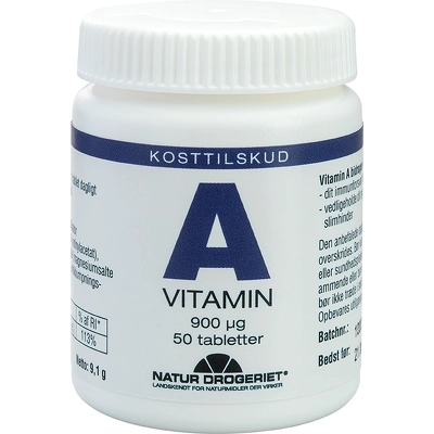 Natur Drogeriet A-Vitamin 900 µg 50 pcs