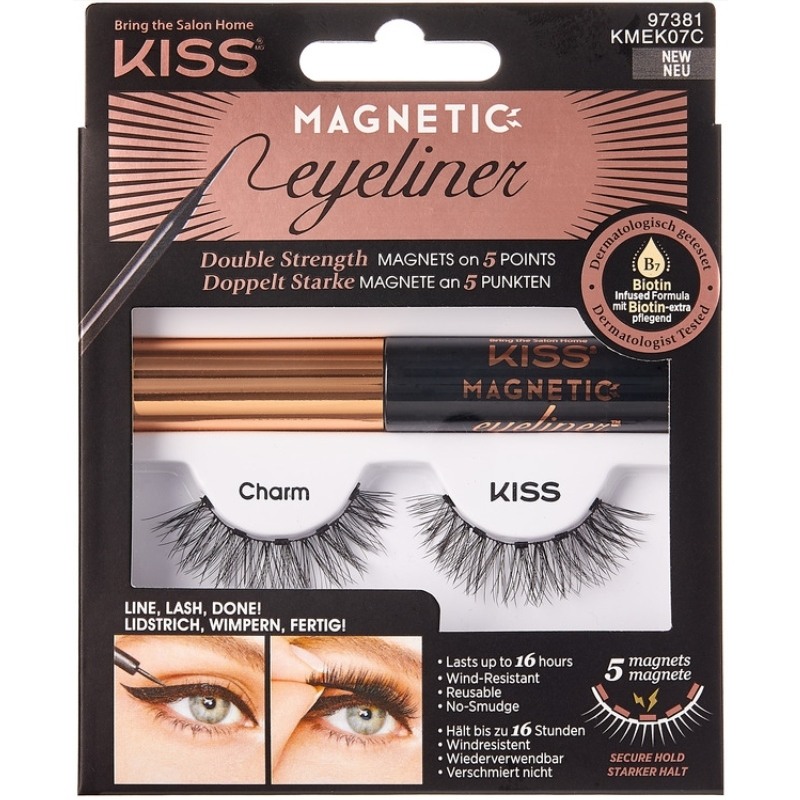 Kiss Magnetic Eyeliner & Lash Kit - Charm