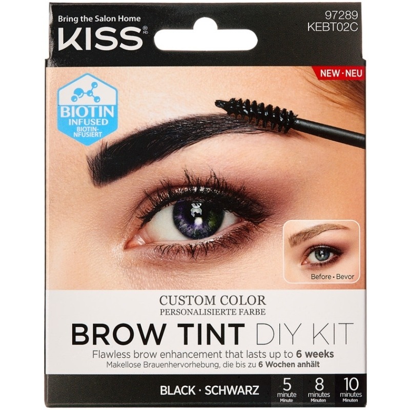 Kiss Brow Tint DIY Kit - Black