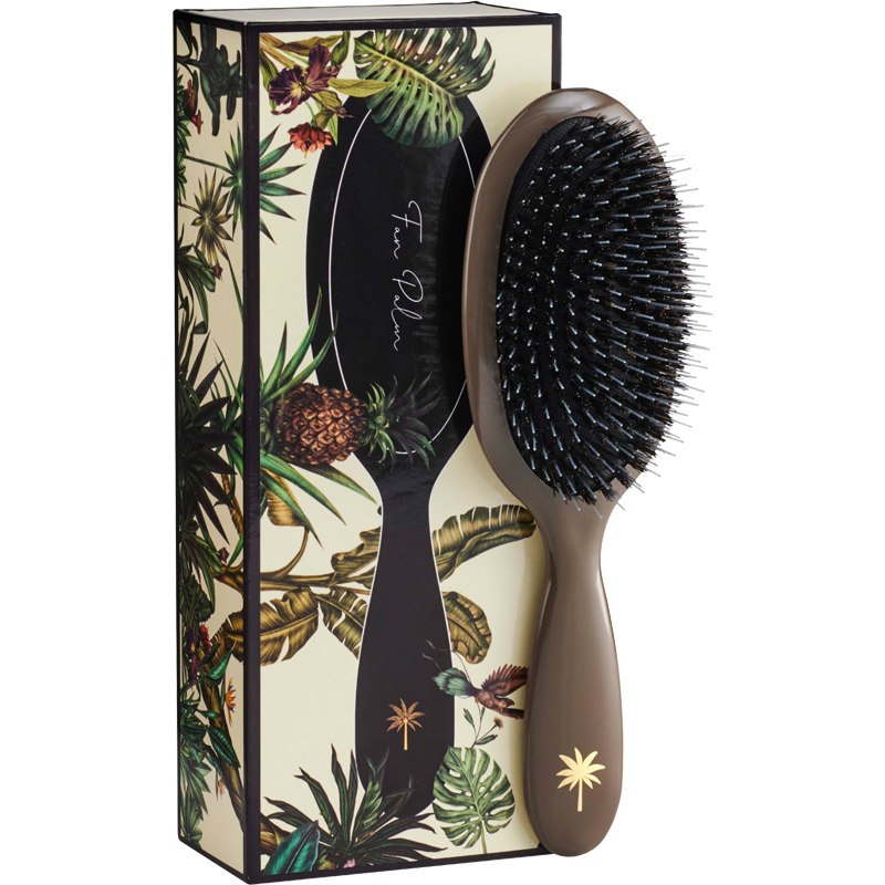 Fan Palm Hair Brush Medium - Mink